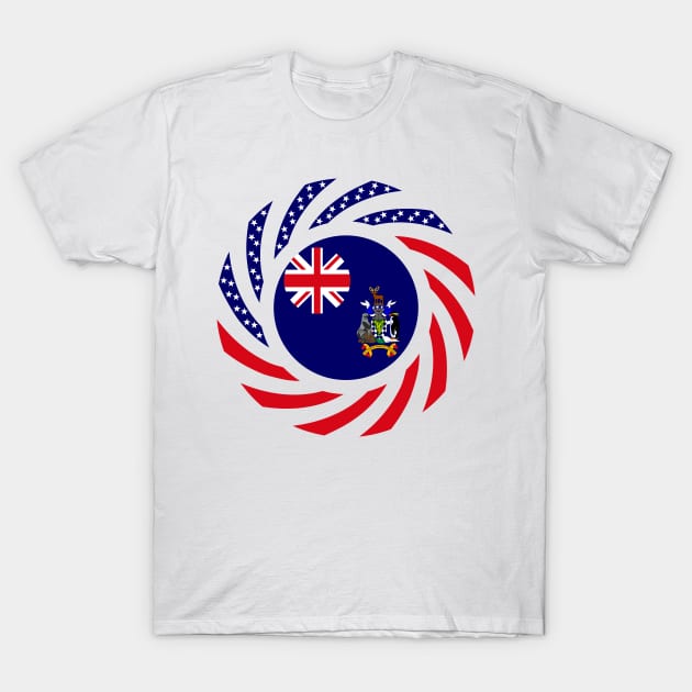 South Georgia Islander American Multinational Patriot Flag Series T-Shirt by Village Values